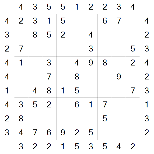 Skyscraper Sudoku - Einfach