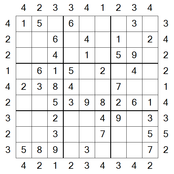 Skyscraper Sudoku - Fácil
