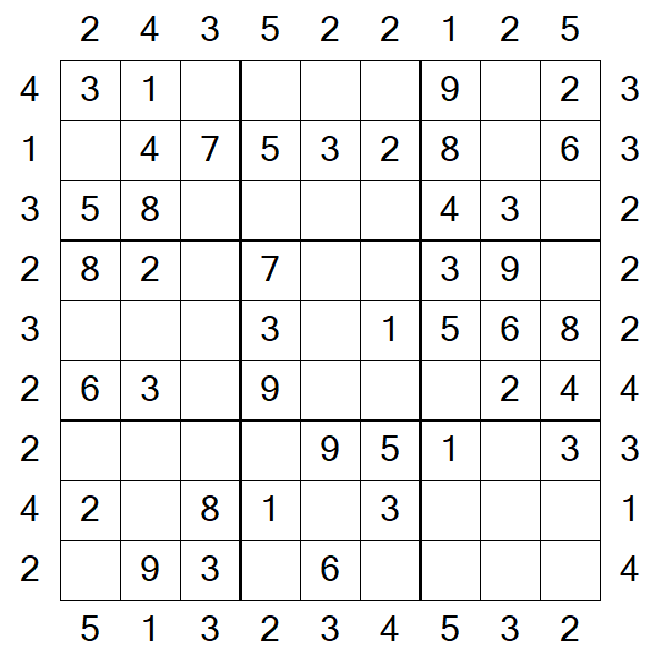Skyscraper Sudoku - Fácil