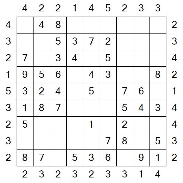 Skyscraper Sudoku - Fácil