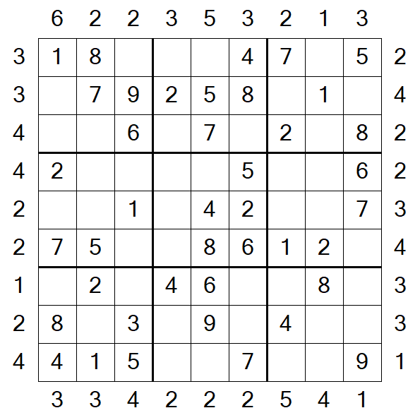 Skyscraper Sudoku - Fácil