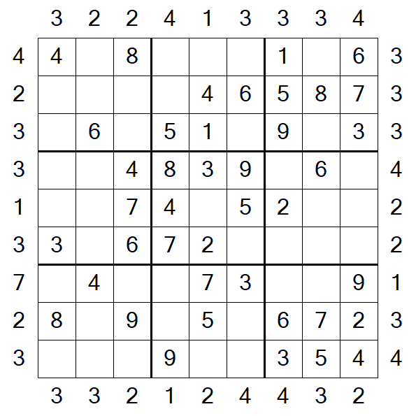 Skyscraper Sudoku - Fácil