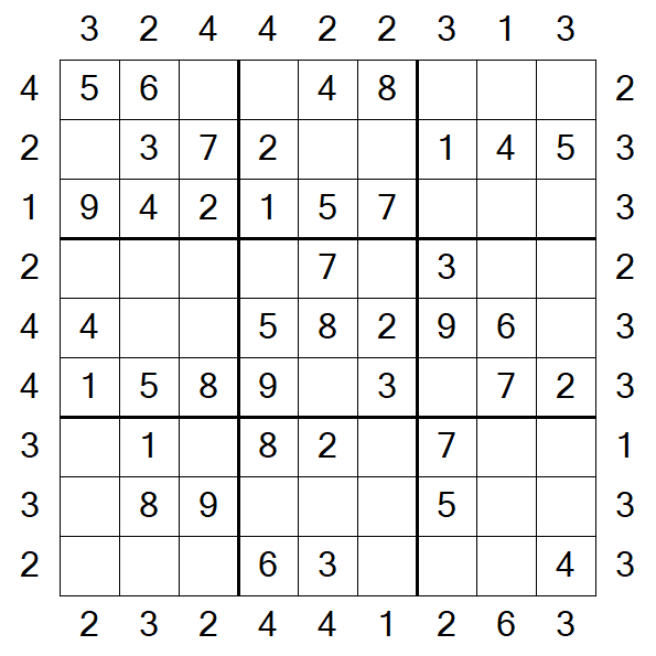 Skyscraper Sudoku - Fácil