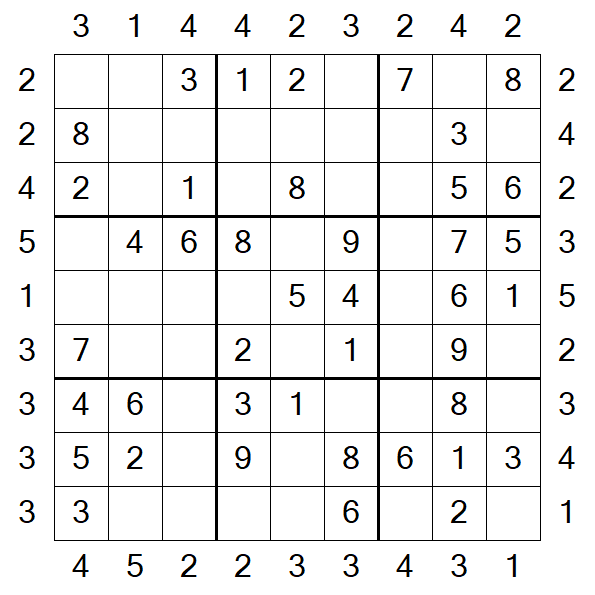 Skyscraper Sudoku - Fácil