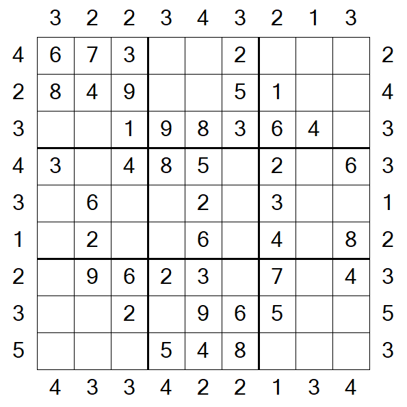 Skyscraper Sudoku - Fácil