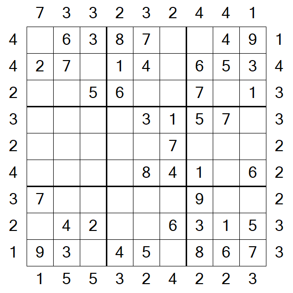 Skyscraper Sudoku - Fácil