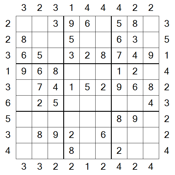 Skyscraper Sudoku - Fácil