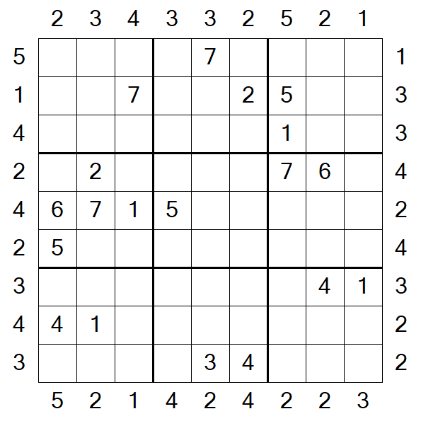 Skyscraper Sudoku - Hard