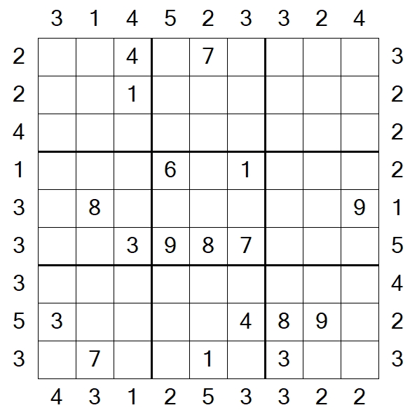 Skyscraper Sudoku - Hard