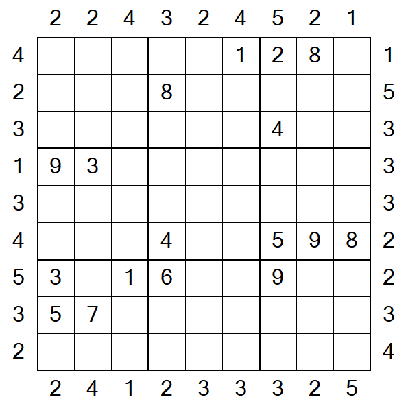 Skyscraper Sudoku - Difficile