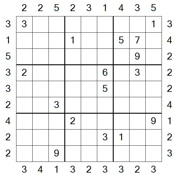 Skyscraper Sudoku - Hard