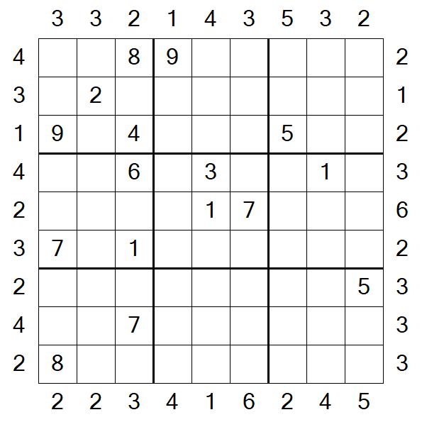 Skyscraper Sudoku - Hard