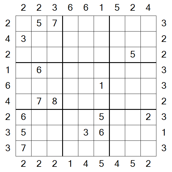 Skyscraper Sudoku - Difficile