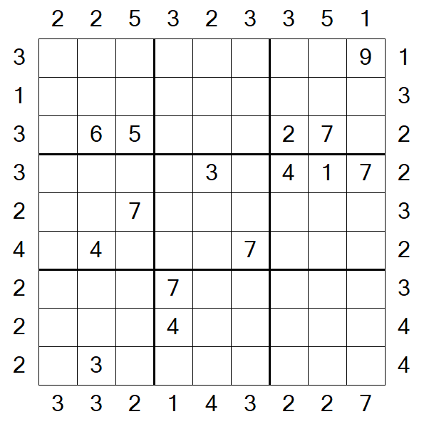 Skyscraper Sudoku - Difficile