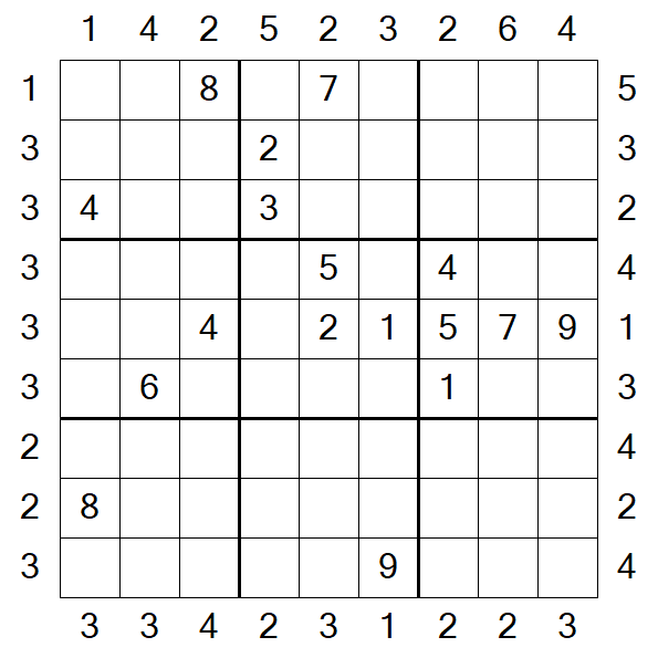 Skyscraper Sudoku - Hard