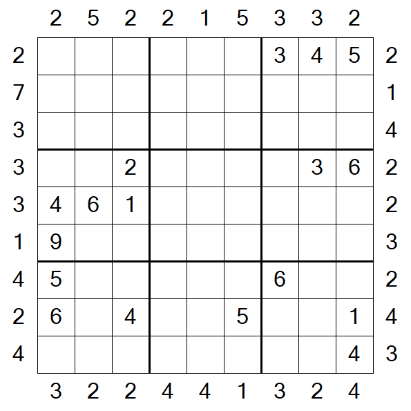 Skyscraper Sudoku - Hard