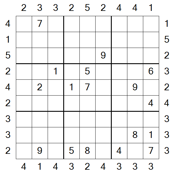Skyscraper Sudoku - Hard