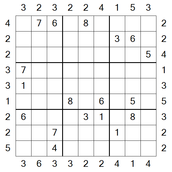 Skyscraper Sudoku - Hard