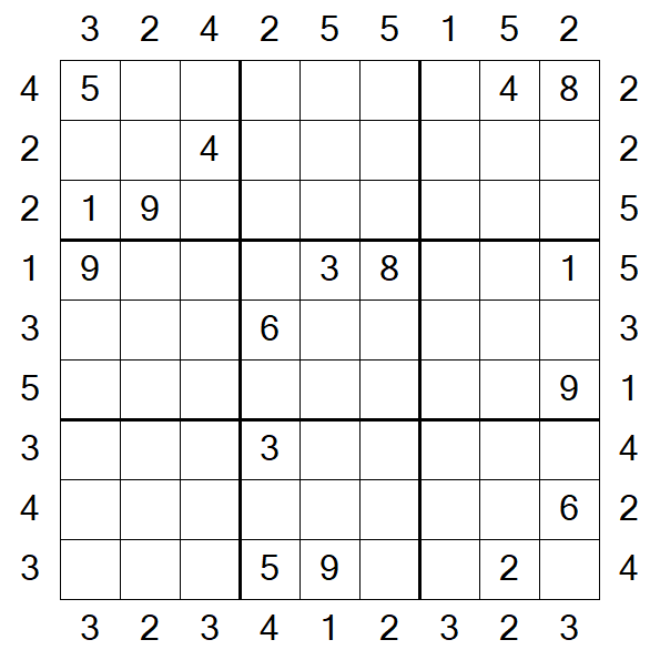 Skyscraper Sudoku - Difficile