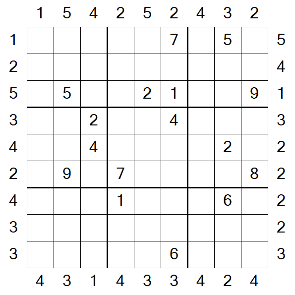 Skyscraper Sudoku - Hard