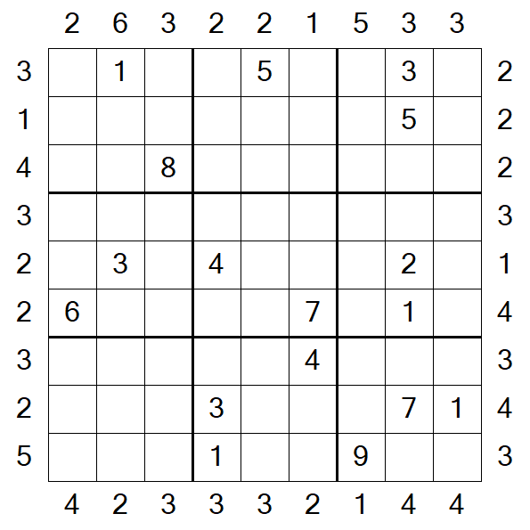 Skyscraper Sudoku - Difficile
