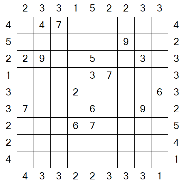 Skyscraper Sudoku - Hard