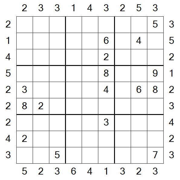 Skyscraper Sudoku - Hard