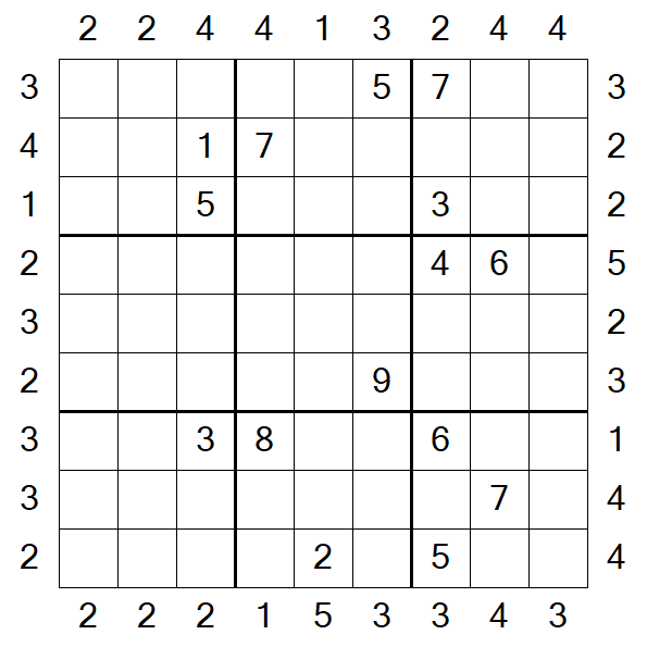 Skyscraper Sudoku - Hard