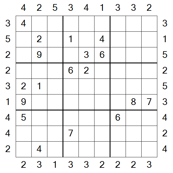 Skyscraper Sudoku - Hard