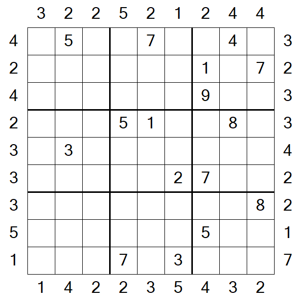 Skyscraper Sudoku - Hard