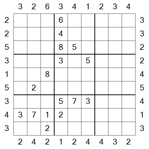 Skyscraper Sudoku - Difficile