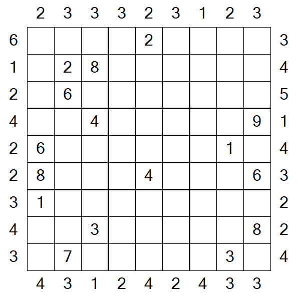 Skyscraper Sudoku - Schwierig