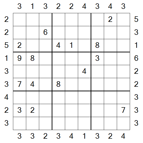 Skyscraper Sudoku - Schwierig