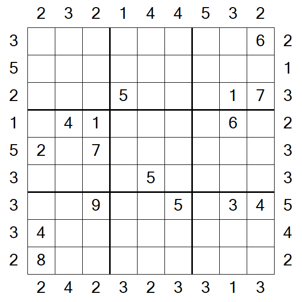 Skyscraper Sudoku - Difficile