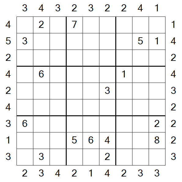 Skyscraper Sudoku - Difícil