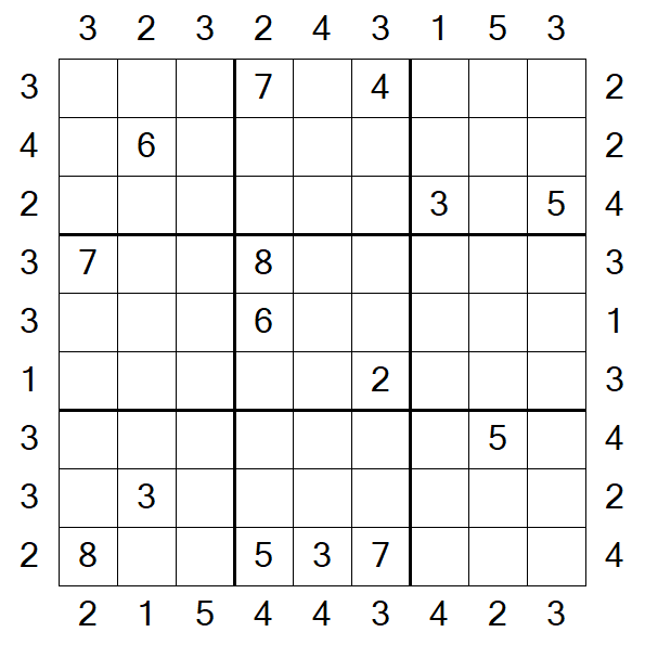 Skyscraper Sudoku - Difícil