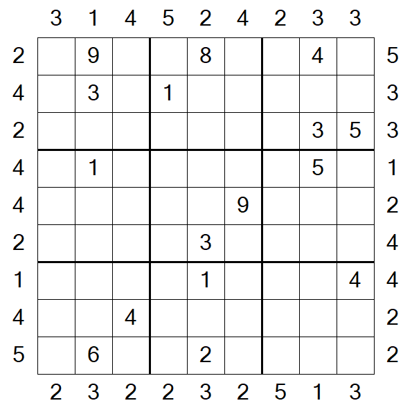 Skyscraper Sudoku - Difícil