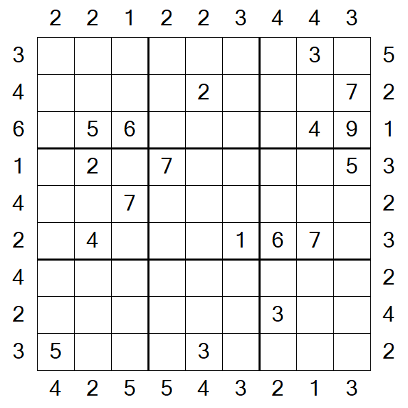 Skyscraper Sudoku - Difícil