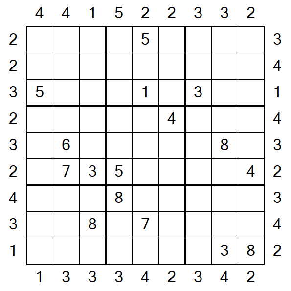 Skyscraper Sudoku - Hard