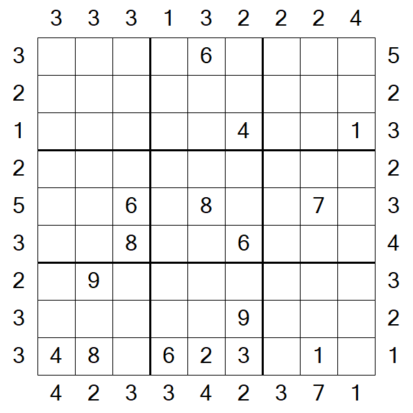 Skyscraper Sudoku - Hard