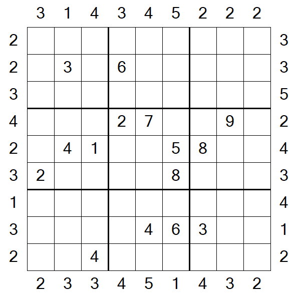 Skyscraper Sudoku - Hard