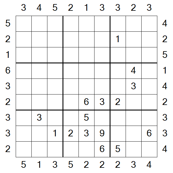 Skyscraper Sudoku - Hard