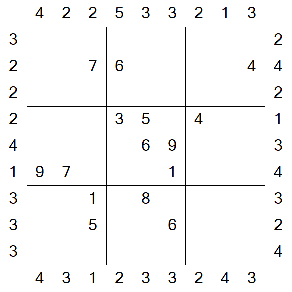 Skyscraper Sudoku - Hard