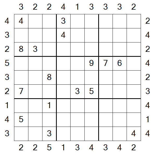 Skyscraper Sudoku - Hard