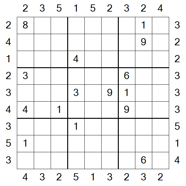 Skyscraper Sudoku - Hard