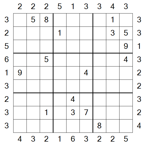 Skyscraper Sudoku - Hard