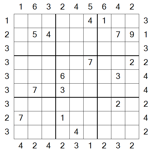Skyscraper Sudoku - Hard