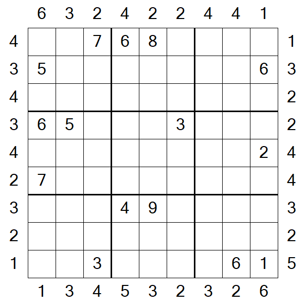 Skyscraper Sudoku - Hard