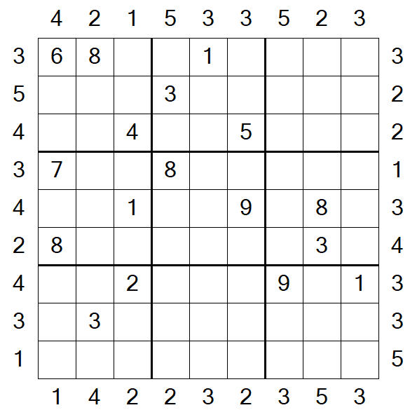 Skyscraper Sudoku - Hard