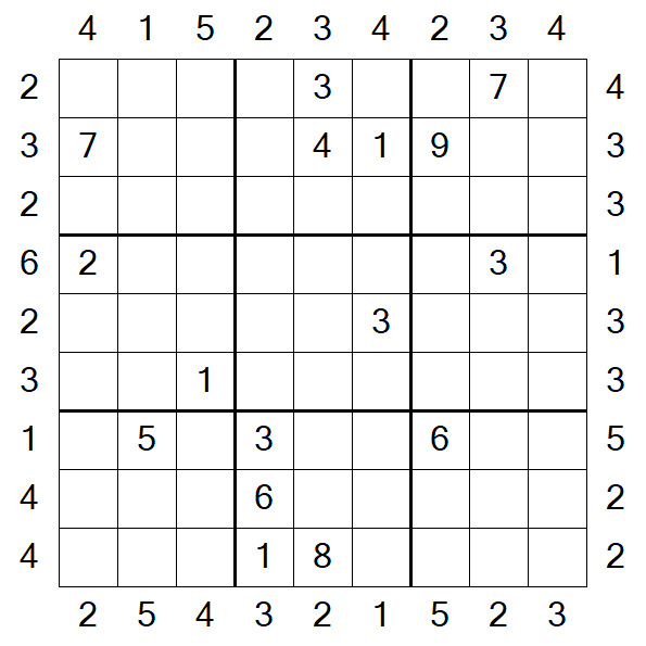 Skyscraper Sudoku - Hard